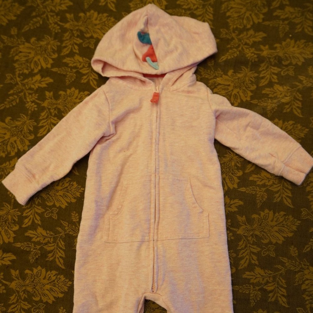 Pink Dinosaur Zip-Up